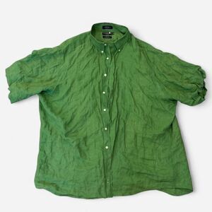 Daniel Cremieux green linen button-up shirt in a 2XL